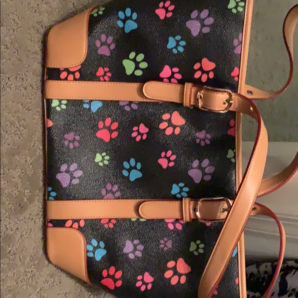 Paw print bag